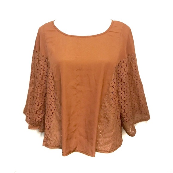 Ms Other - 💎 Ms brand big girl autumn orange poncho blouse